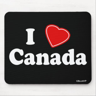 I Love Canada Mouse Mat