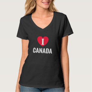 I Love Canada Patriotic Home Country Travel T-Shirt