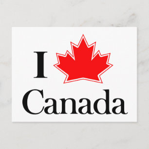 I LOVE CANADA POST CARD