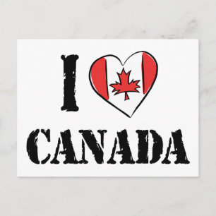I Love Canada Postcard