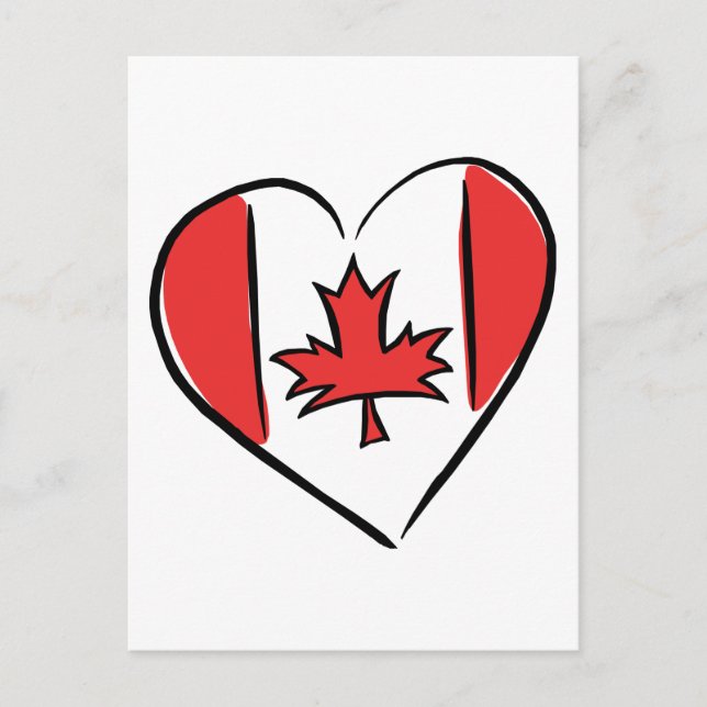 I Love Canada Postcard (Front)