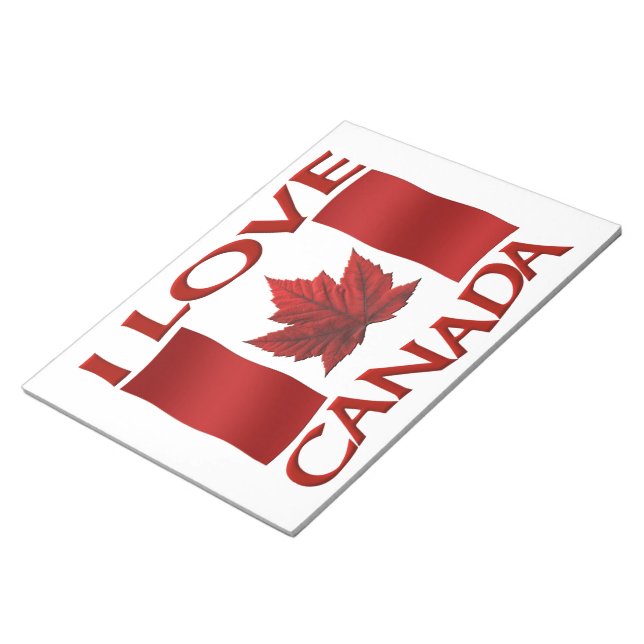 I Love Canada Souvenir Notepad Canada Gifts (Angled)