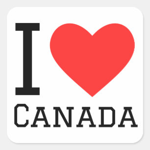 I love canada square sticker