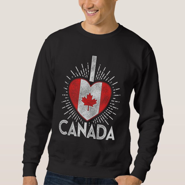 I Love Canada Sweatshirt (Front)