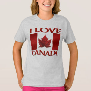 I Love Canada T-shirt Kid's Souvenir Canada Shirt