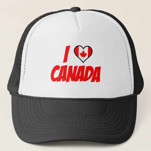 I Love Canada Trucker Hat (Front)
