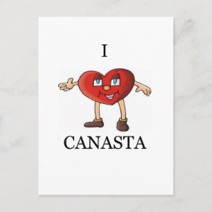 i love canasta postcard