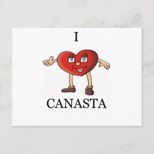 i love canasta postcard