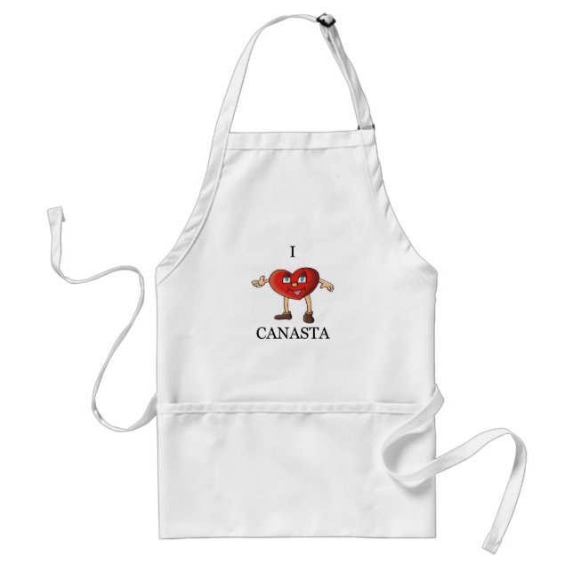 i love canasta standard apron (Front)
