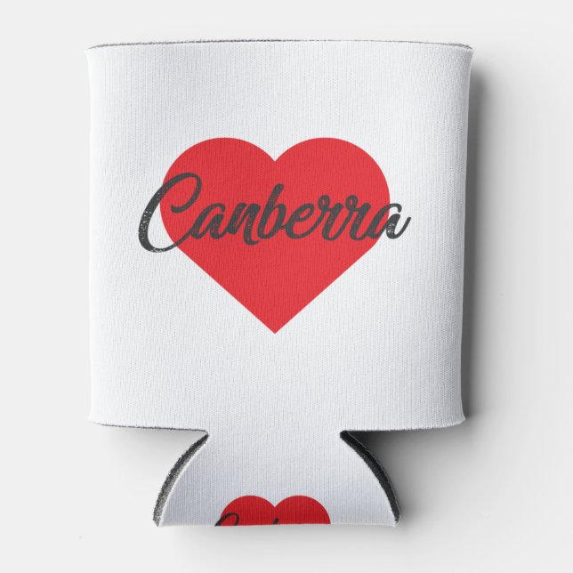 I Love Canberra - Australia Can Cooler (Front)