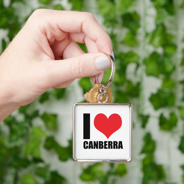 I love Canberra  Key Ring (Hand)