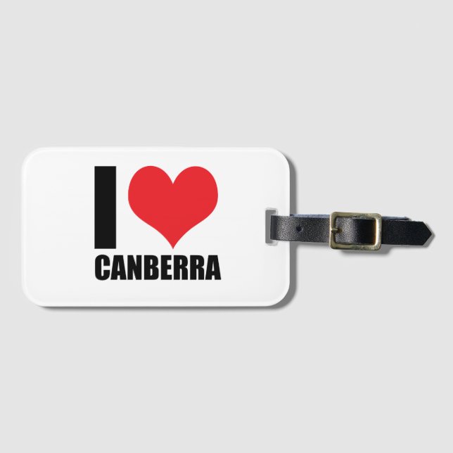 I love Canberra  Luggage Tag (Front Horizontal)