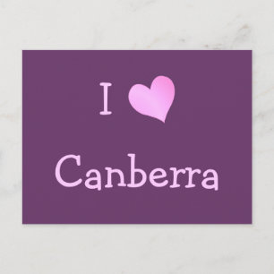 I Love Canberra Postcard