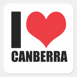 I love Canberra  Square Sticker