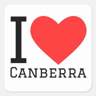 I love Canberra  Square Sticker
