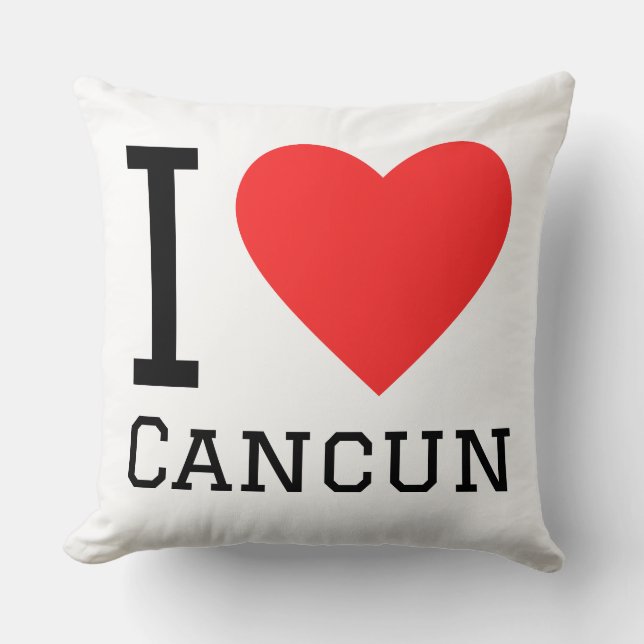 I love Cancun  Cushion (Front)
