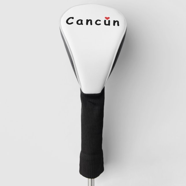 I love Cancun Golf Head Cover (Front)