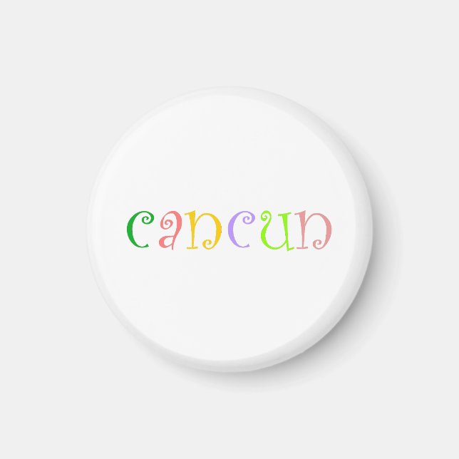 I love Cancun Magnet (Front)