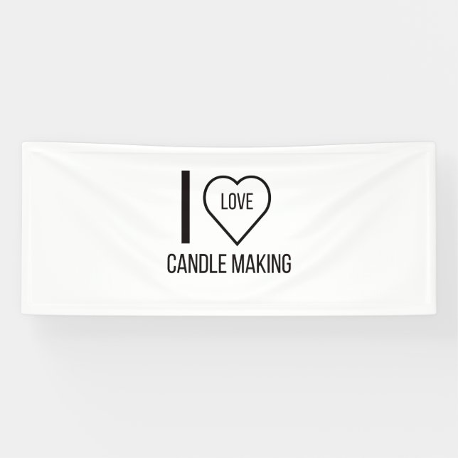 I LOVE CANDLING MAKING BANNER (Horizontal)