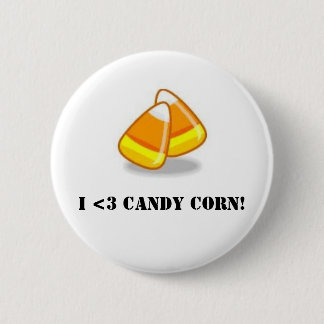 I Love Candy Corn! 6 Cm Round Badge