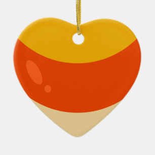 I Love Candy Corn Halloween Ceramic Tree Decoration