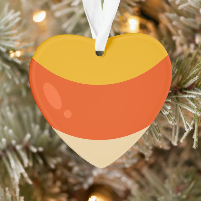I Love Candy Corn Halloween Ornament (Tree)