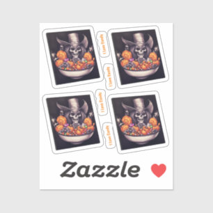 I Love Candy Grinning skull with candy