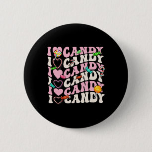 I Love Candy Halloween Party Cute Trick Or Treat C 6 Cm Round Badge