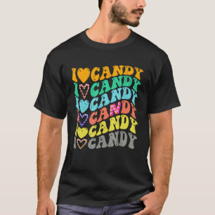 I love Candy Halloween Party Cute Trick or Treat T-Shirt