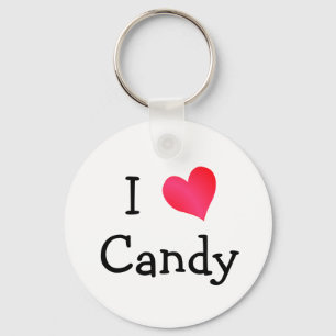 I Love Candy Key Ring