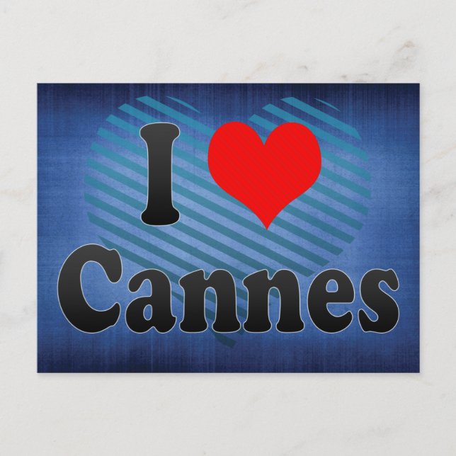 I Love Cannes, France Postcard (Front)