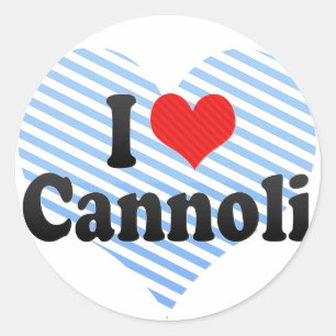 I Love Cannoli Classic Round Sticker