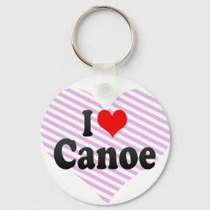 I love Canoe Key Ring