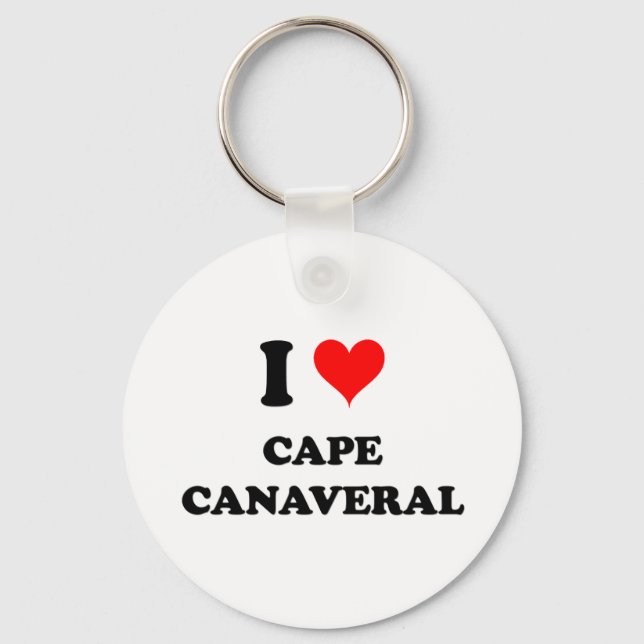 I Love Cape Canaveral Key Ring (Front)