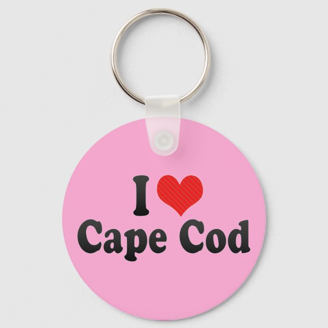I Love Cape Cod Key Ring (Front)