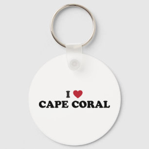 I Love Cape Coral Florida Key Ring