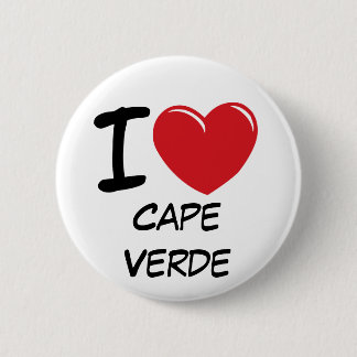 I Love Cape Verde 6 Cm Round Badge
