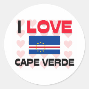 I Love Cape Verde Classic Round Sticker