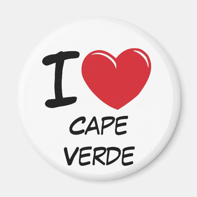 I Love Cape Verde Magnet (Front)