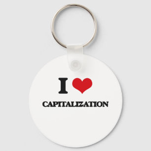 I love Capitalisation Key Ring
