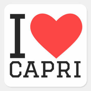 I love capri square sticker