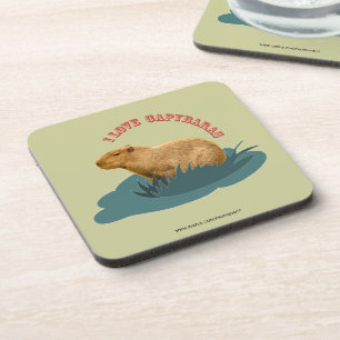 I Love Capybaras Cute Capybara Lover Coaster