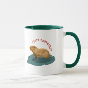 I Love Capybaras Cute Capybara Lover Mug