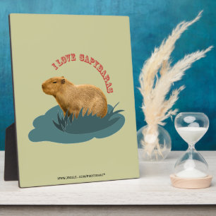 I Love Capybaras Cute Capybara Lover Plaque