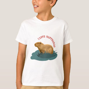 I Love Capybaras Cute Capybara Lover T-Shirt