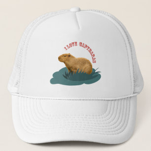 I Love Capybaras Cute Capybara Lover Trucker Hat