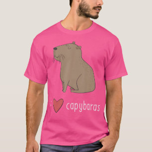 I Love Capybaras Cute Capybara T-Shirt