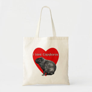 I Love Capybaras Tote Bag