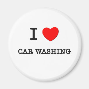 I LOVE CAR WASHING MAGNET