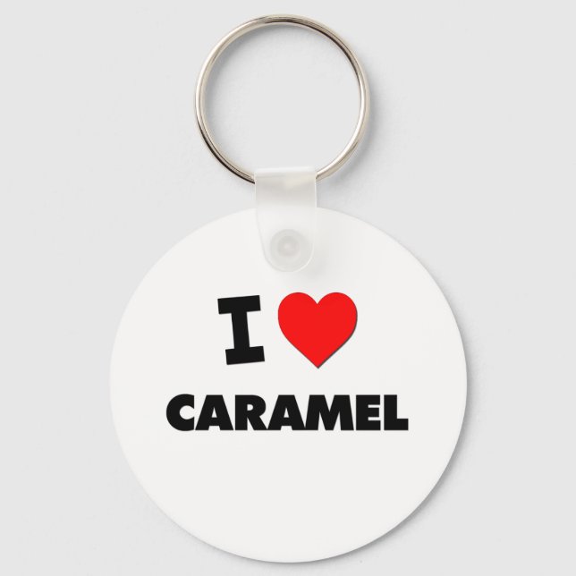 I love Caramel Key Ring (Front)